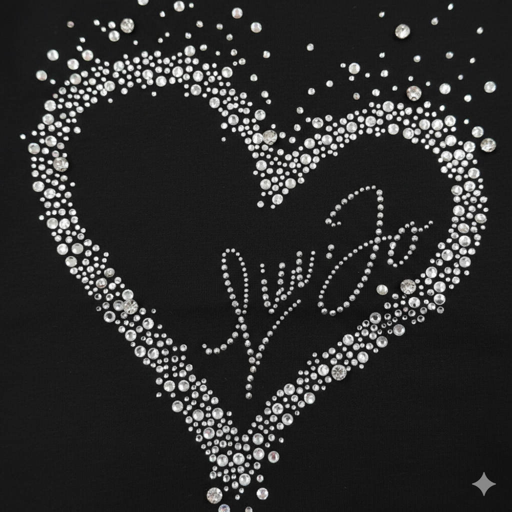 T-shirt Donna Liu Jo Better - Cuore di Strass e Logo - WF4108