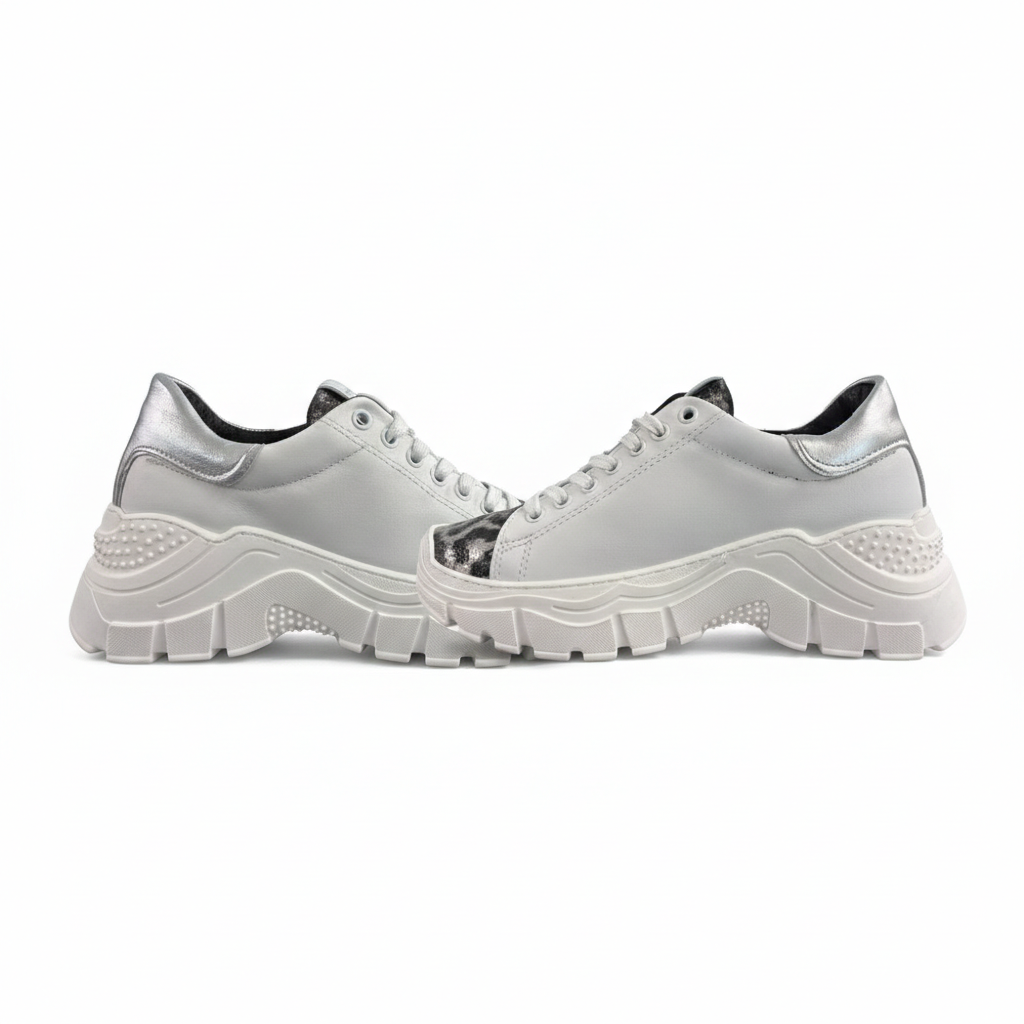 Snakers Twinset Milano con inserto Leopardato