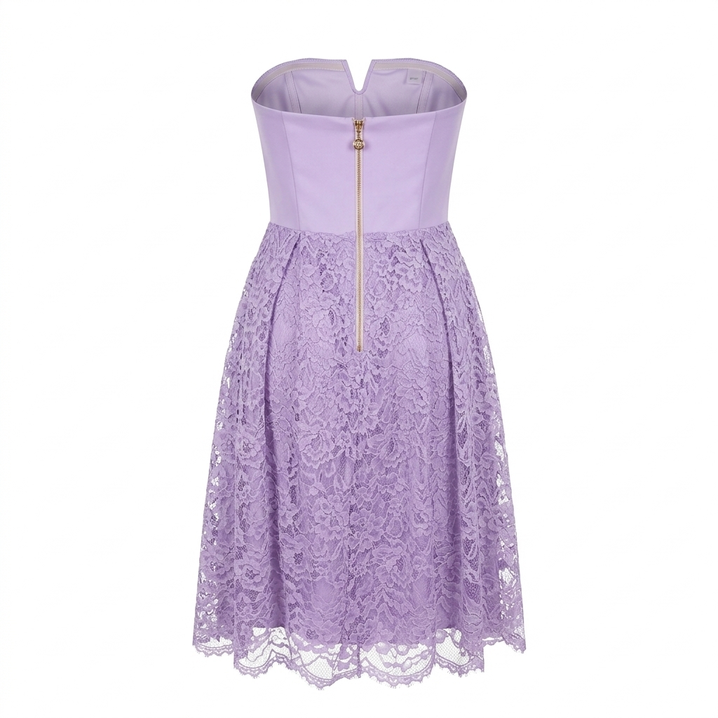 Abito Midi in Pizzo a Fascia Denny Rose - Art. 411DD15006