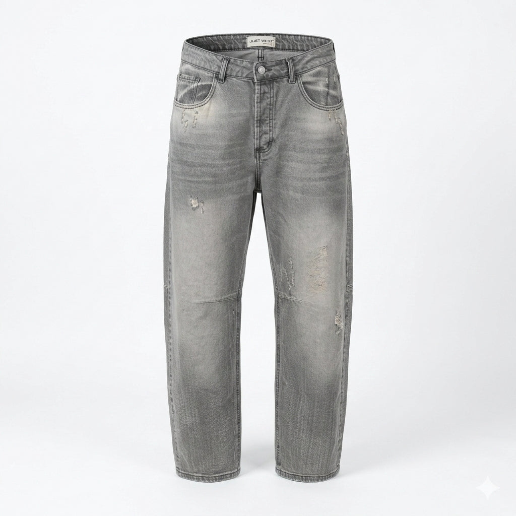 Jeans Denim Just West  Relaxed Fit Grigio Distressed - Art. CE-J05BK17