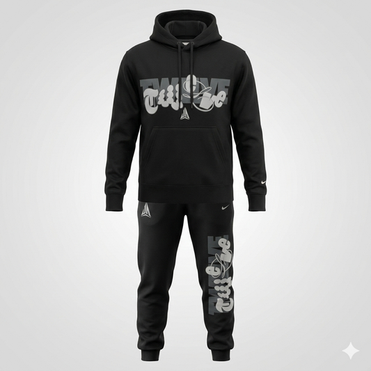 Nike Ja Morant Tracksuit Twelve – Tuta Completa Club Fleece Black